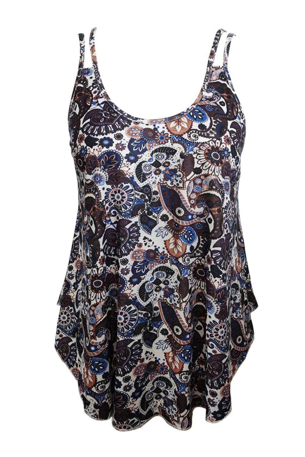 Trendsi double strap summer cami with a floral print and flowy design for warm-weather styling