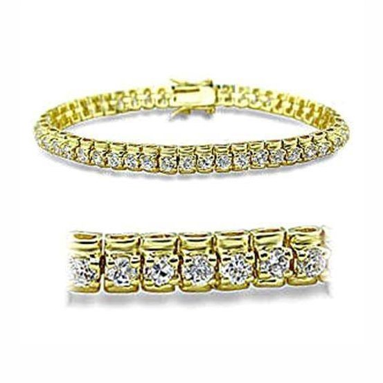 Elegant gold bracelet for vacation featuring sparkling stones and a secure clasp