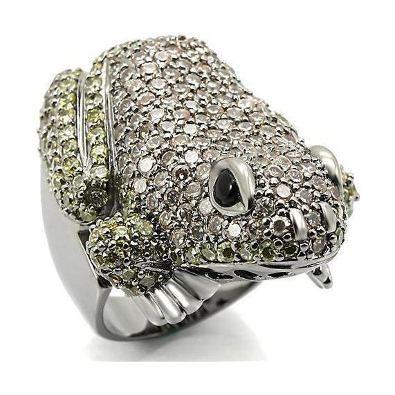 Stunning frog ring for men featuring sparkling rhinestones and a unique design for stylish accessories