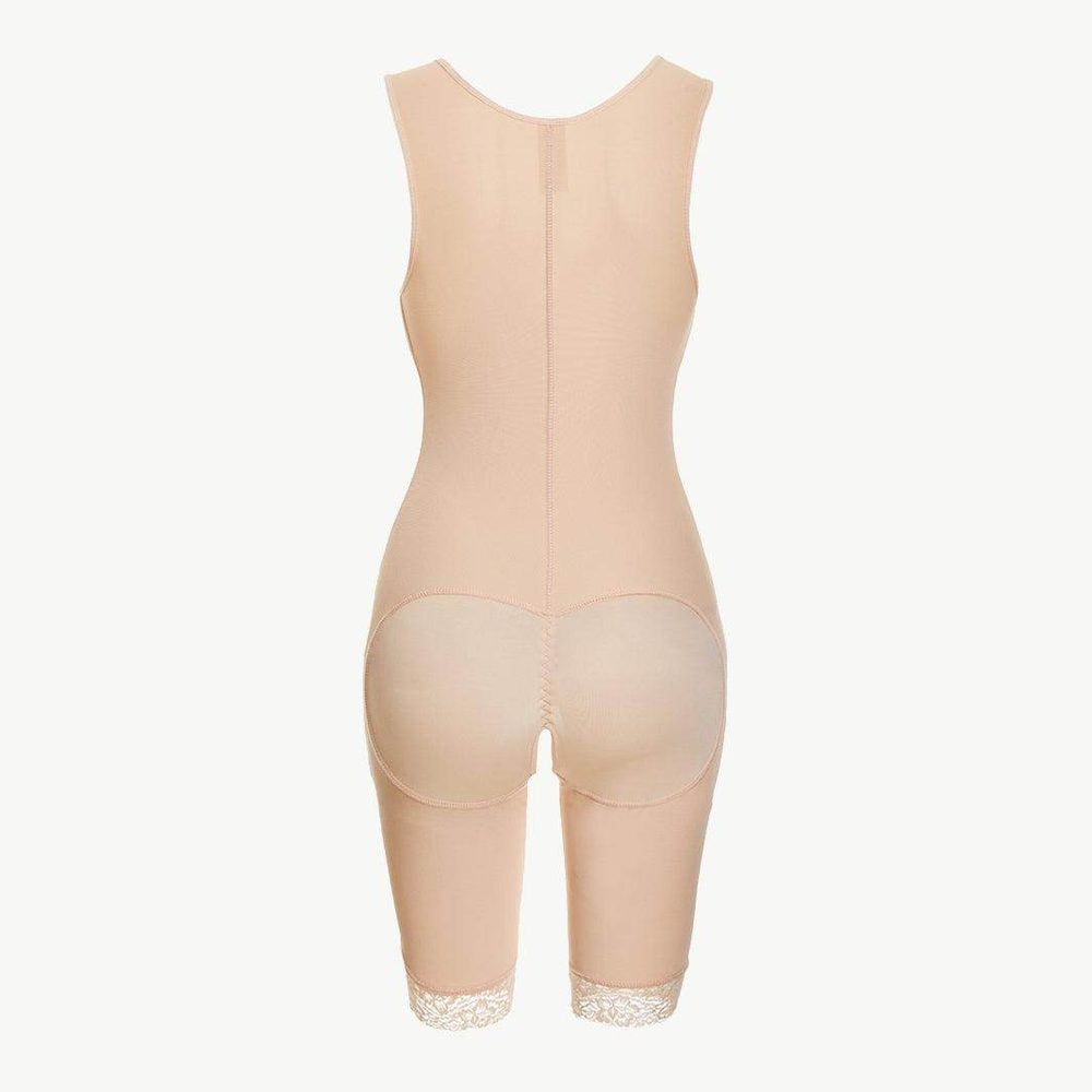Full Size Lace Trim Shapewear With Zipper - VacationGrabs
