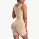 Full Size Zip-Up Lace Detail Shapewear - VacationGrabs
