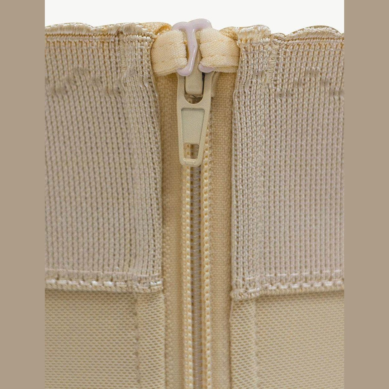 Full Size Zip Up Under-Bust Shaping Bodysuit - VacationGrabs
