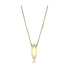 Elegant gold chain necklace pendant featuring a stylish design with sparkling accents