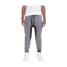 Men's gray black contrast joggers by VacationGrabs with stylish design and comfortable fit