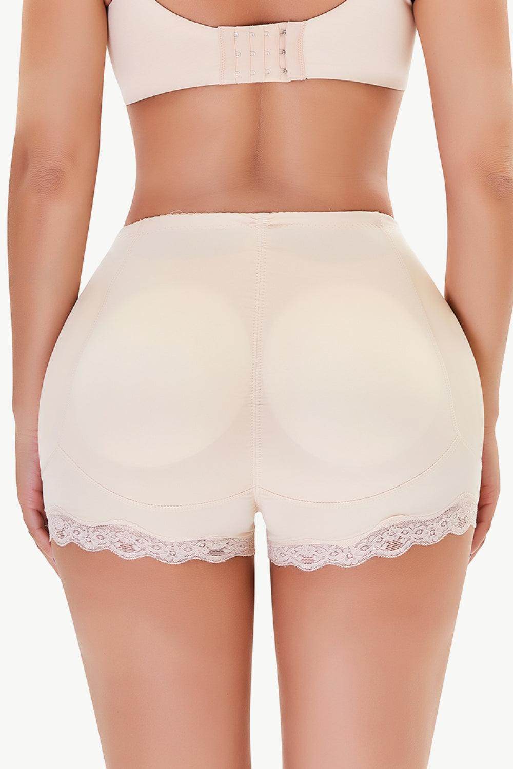Trendsi Women's Lace Trim Shaping Shorts for a smooth and flattering silhouette
