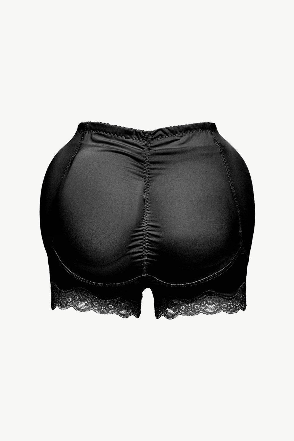 Trendsi Women's Lace Trim Shaping Shorts in Black for a Smooth and Sculpted Look