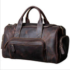 VacationGrabs luxury business travel bag made from premium leather with multiple pockets for organization