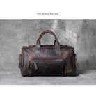 VacationGrabs luxury business travel bag made of durable leather with multiple pockets for organization