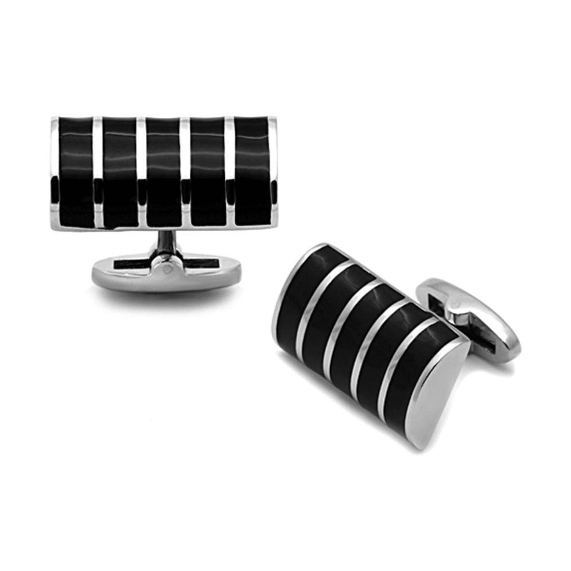 Men's Cufflinks - TK1263 - High polished (no plating) - VacationGrabs