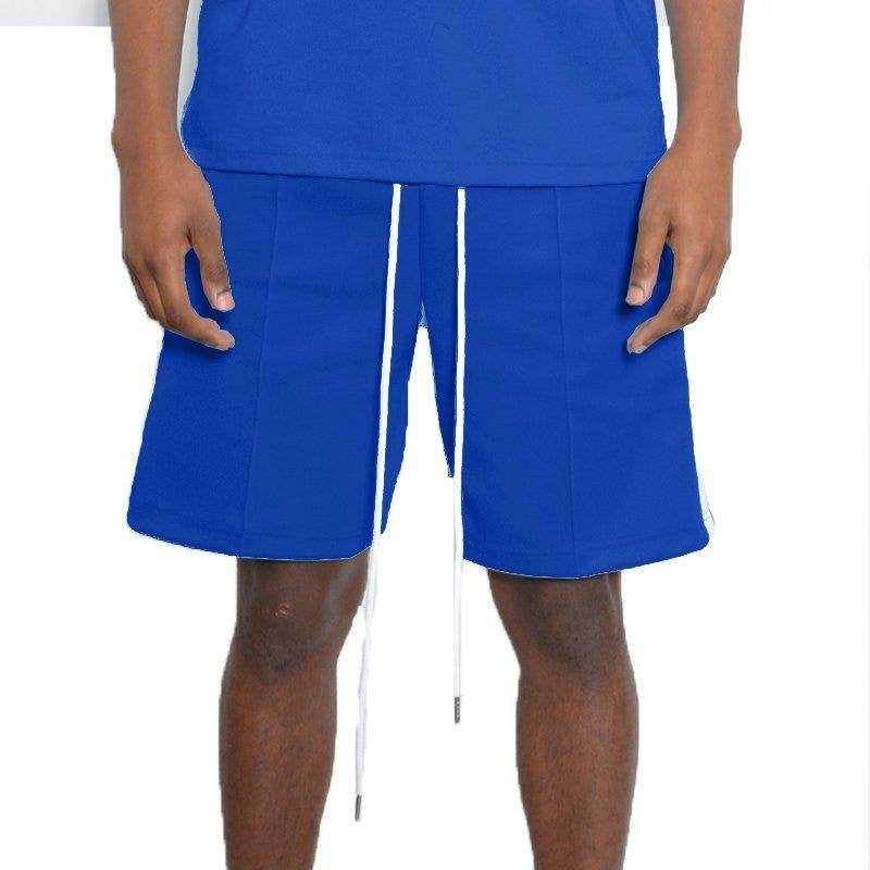 Men's blue striped shorts by VacationGrabs with a comfortable fit and stylish design