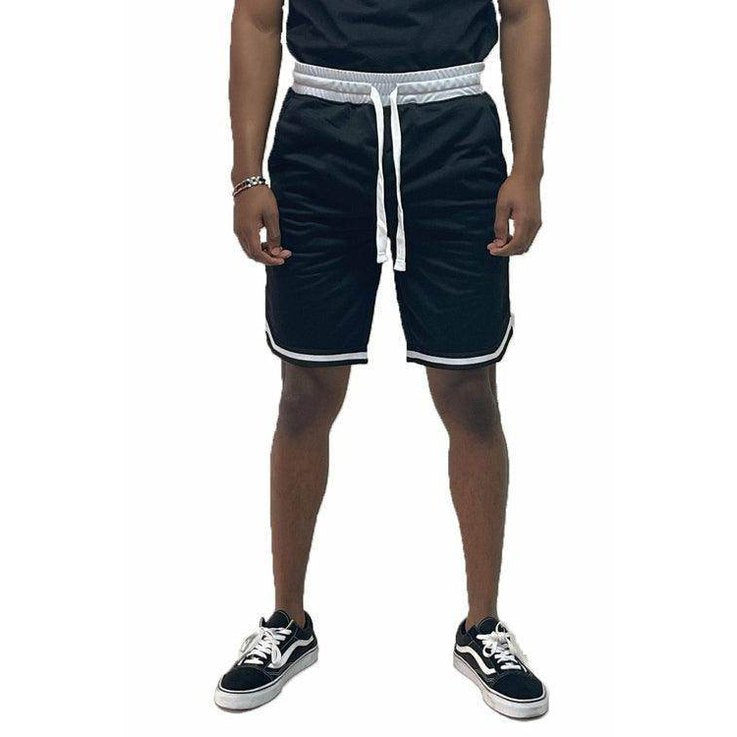 Men's black shorts from VacationGrabs, perfect for mens casual sportswear and active wear