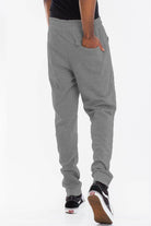 Mens gray sweatpants by VacationGrabs featuring a comfortable fit and side pockets
