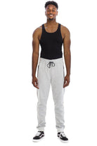 Mens Heather Gray Sweatpants from VacationGrabs featuring a comfortable fit with side pockets