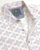 Mens White Multi Geo Tile Shirt - VacationGrabs