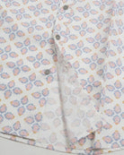 Mens White Multi Geo Tile Shirt - VacationGrabs