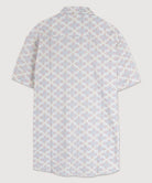Mens White Multi Geo Tile Shirt - VacationGrabs