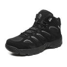 VacationGrabs non-slip tactical ankle boots in black with durable materials and rugged design for outdoor activities