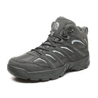 VacationGrabs non-slip tactical ankle boots in grey with durable construction and grip for outdoor activities