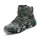Men's outdoor tactical boots with camouflage design for rugged terrain and outdoor activities