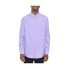 Purple long sleeve button down shirt by VacationGrabs with a classic fit and pocket detail