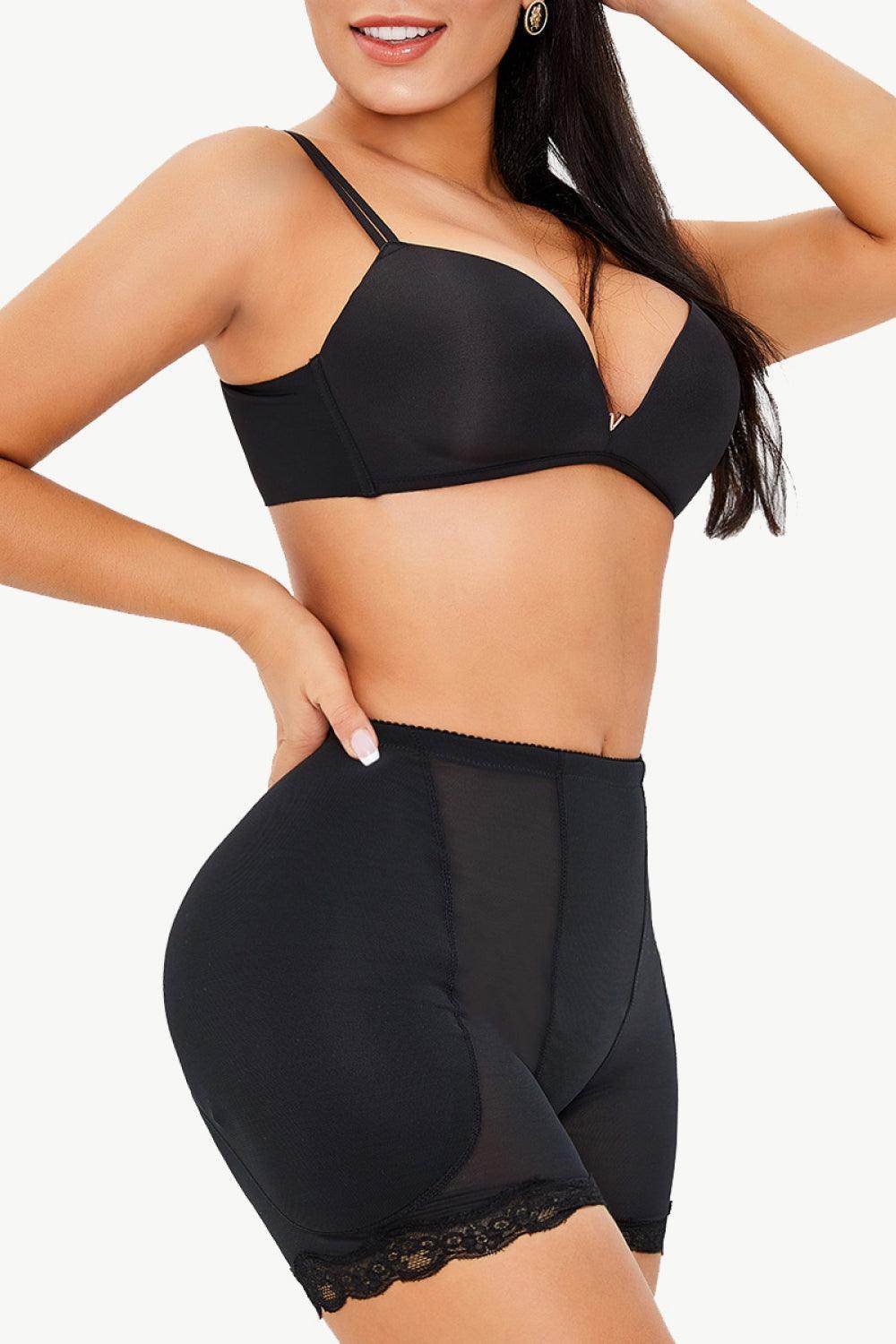 Trendsi Women's Shapewear featuring scalloped lace trim shorts for seamless under clothing support