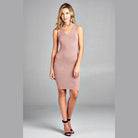 Ivory Felix sleeveless V-neck sweater dress in pink, perfect for casual or evening wear