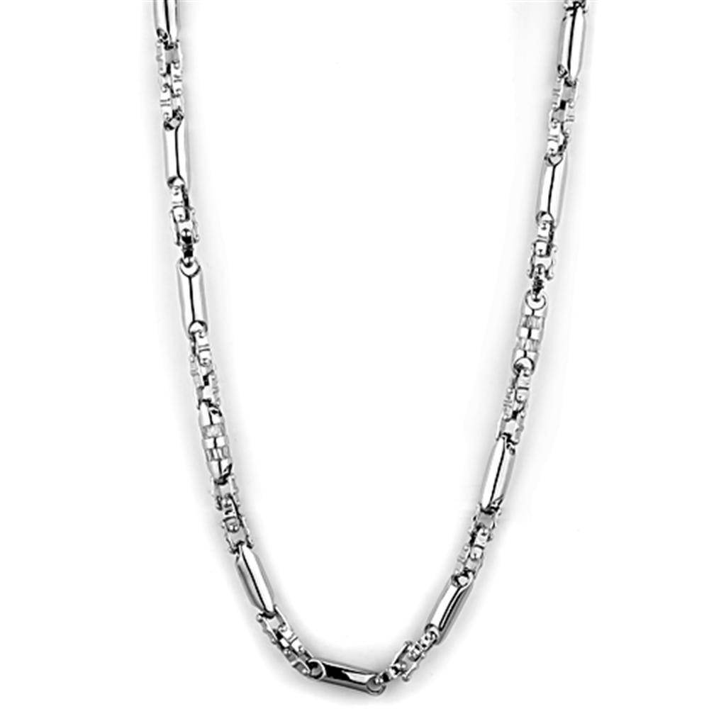 VacationGrabs sparkling clear CZ chain necklace in silver for elegant women's jewelry