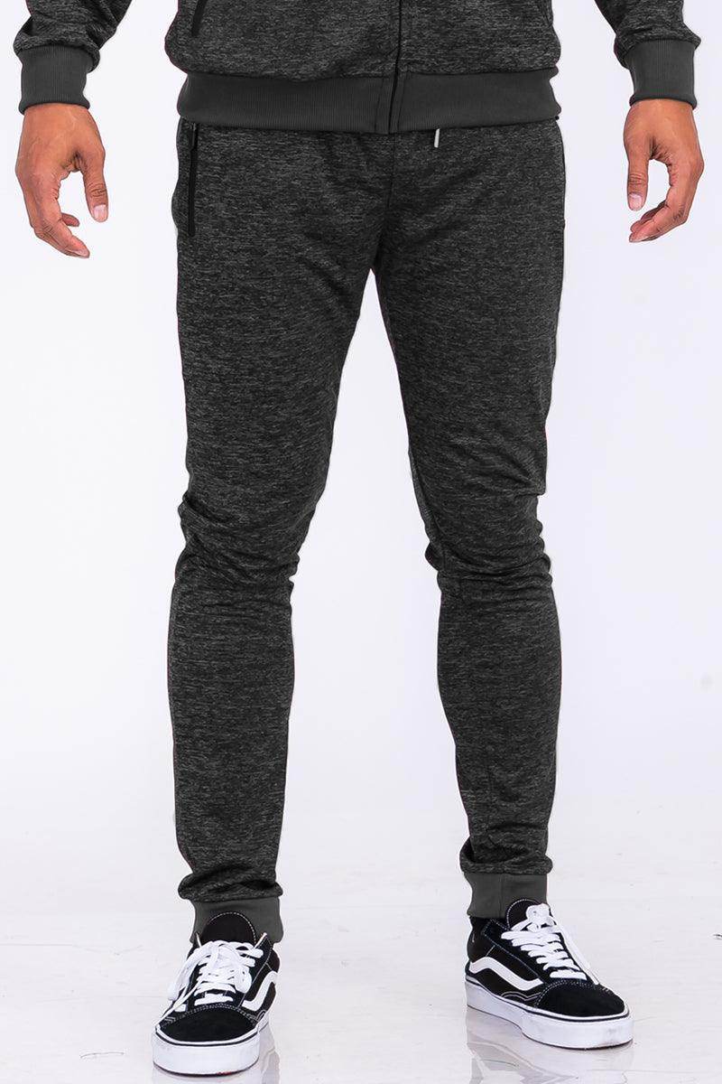 Men's speckled jogger pants from VacationGrabs, featuring a comfortable fit and stylish design