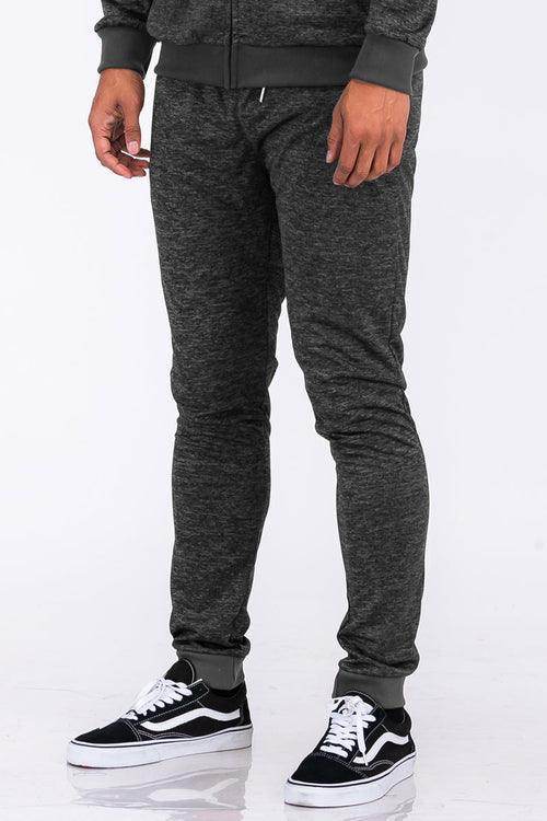 Men's speckled jogger pants from VacationGrabs, perfect for casual and active wear.