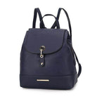 Navy stylish backpack handbag with chic design and adjustable straps for everyday use