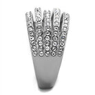 Stylish elegant rings with shimmering rhinestones for a glamorous look