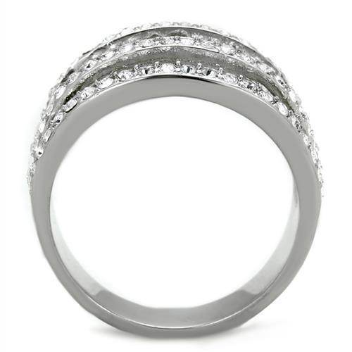Stylish elegant rings with silver bands and sparkling stones for a chic look