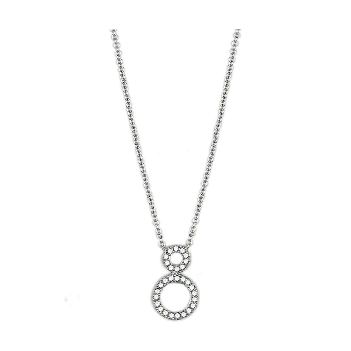 Elegant silver necklace with a circular pendant, perfect as stylish vacation jewelry for women