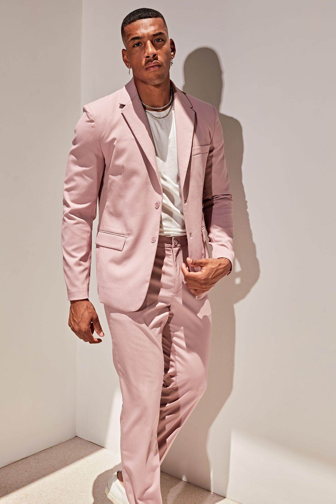 The Modern Stretch Slim Trouser - Mauve - VacationGrabs