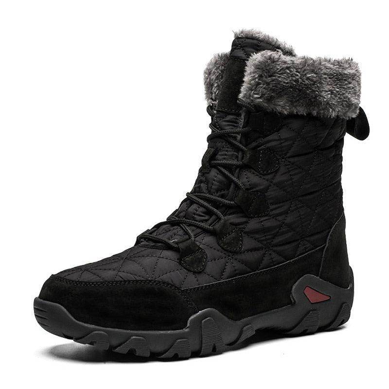 VacationGrabs thick winter boots for men with a faux fur lining for added warmth and comfort
