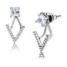 Stylish unique stud earrings for women featuring a sparkling cubic zirconia design