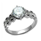 Stylish women's ring with a large round stone, perfect unique vacation jewelry accessories
