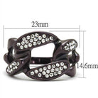 Vacation style jewelry women's ring with sparkling rhinestones and a unique design