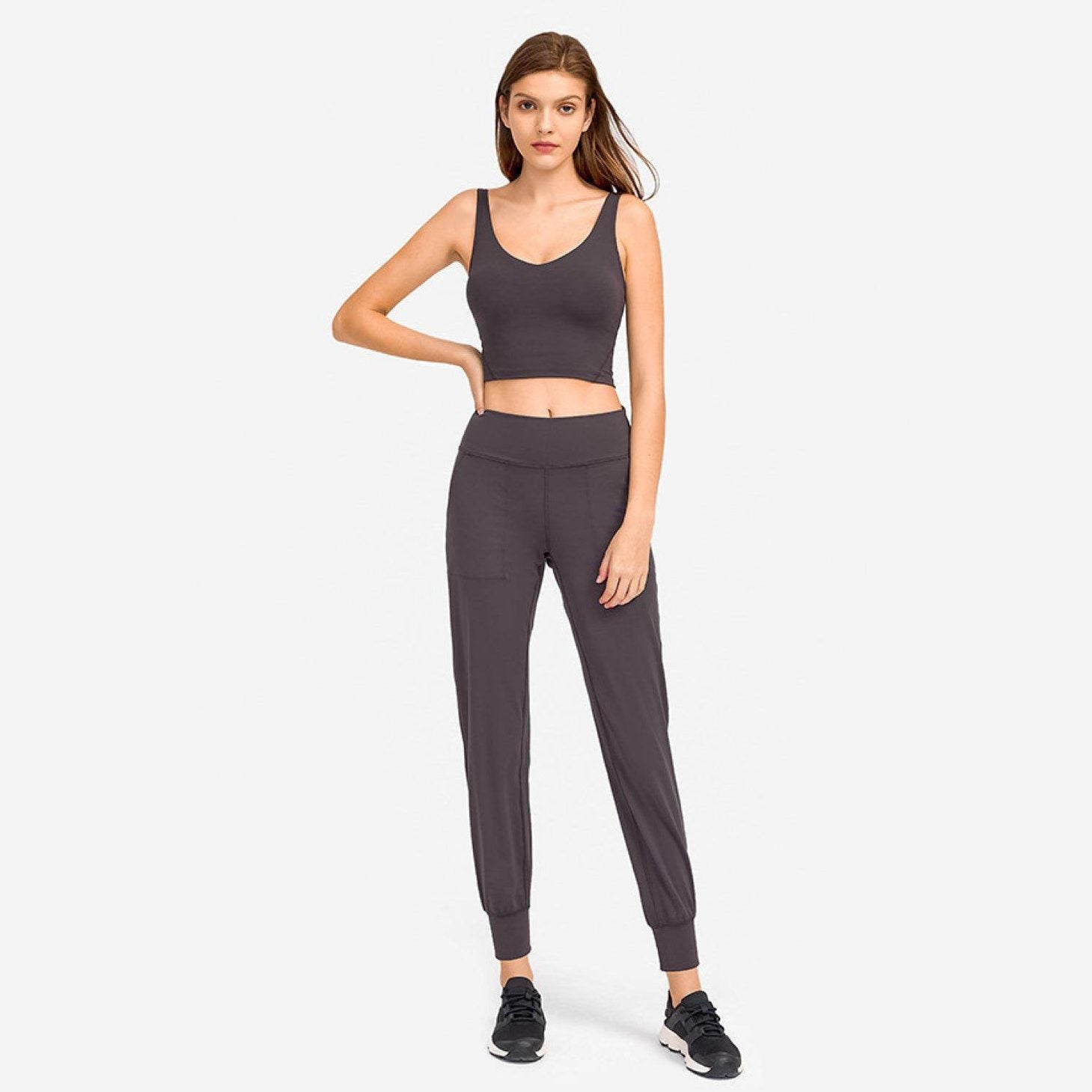 Trendsi Women's Activewear Set in Dark Gray Ideal for Vacation Style Sportswear