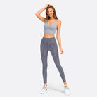 Trendsi Women's Activewear Set in Gray for Vacation Style Sportswear and Comfortable Workouts