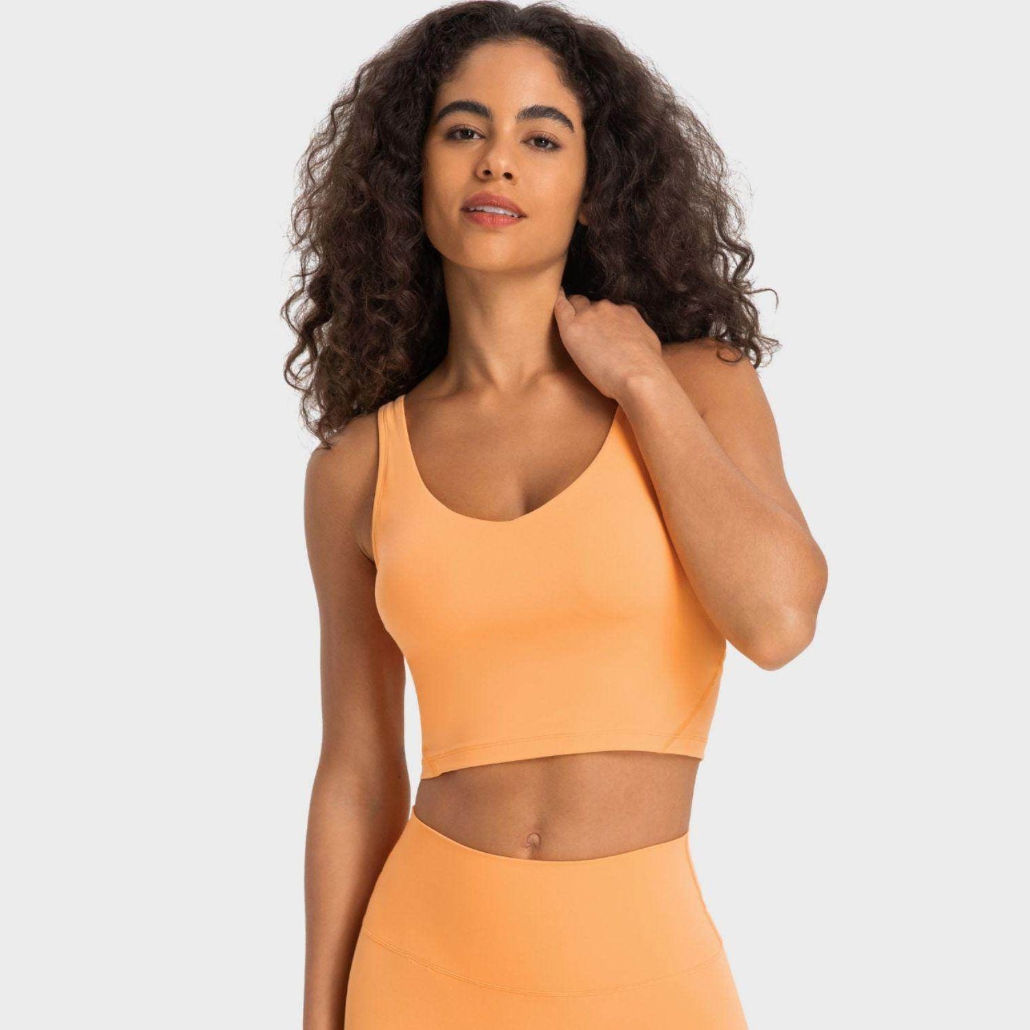 Trendsi Women's Activewear in Orange featuring vacation style sportswear for comfortable workouts