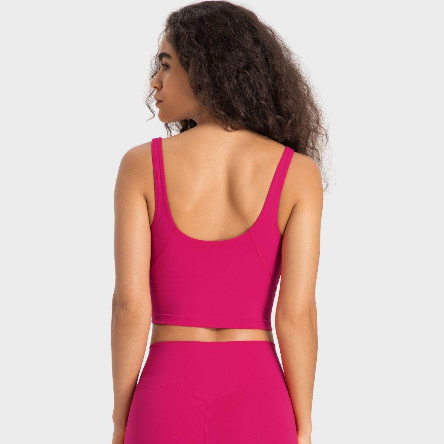 Trendsi Women's Activewear in Pink, featuring vacation style sportswear with a stylish cropped design