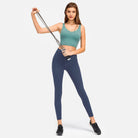 Deep V-Neck Crop Sports Bra - VacationGrabs