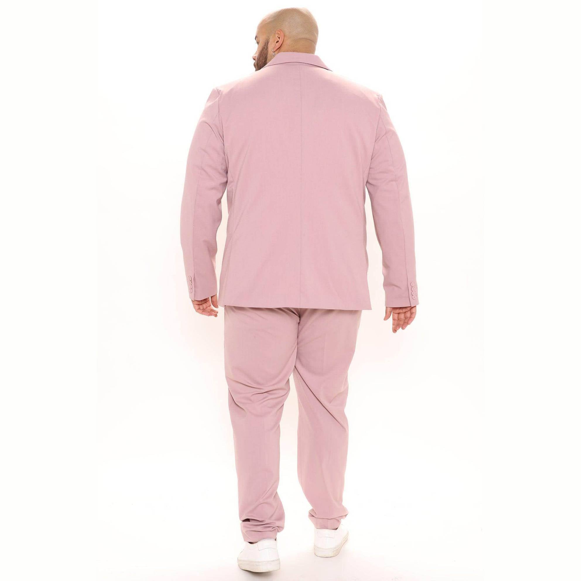 Men's Vacation Style Jacket by Fashion Nova in light pink with a tailored fit for a stylish summer look