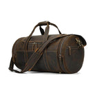 VacationGrabs Leather Duffel Bag in Brown Ideal for Weekend Travel Bag and Short Trips