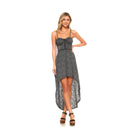 Women's Abstract Burnout Hi-Low Dress - VacationGrabs