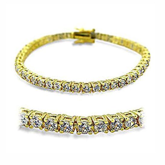 Women's Bracelets 415904 - Gold Brass Bracelet with AAA - VacationGrabs