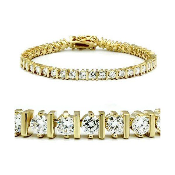 Women's Bracelets 47205 - Gold Brass Bracelet with AAA - VacationGrabs