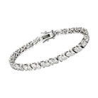 Women's Bracelets 47302 - Rhodium Brass Bracelet with AAA - VacationGrabs