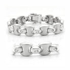 Women's Bracelets - LO1166 - Matte Rhodium & Rhodium Brass - VacationGrabs